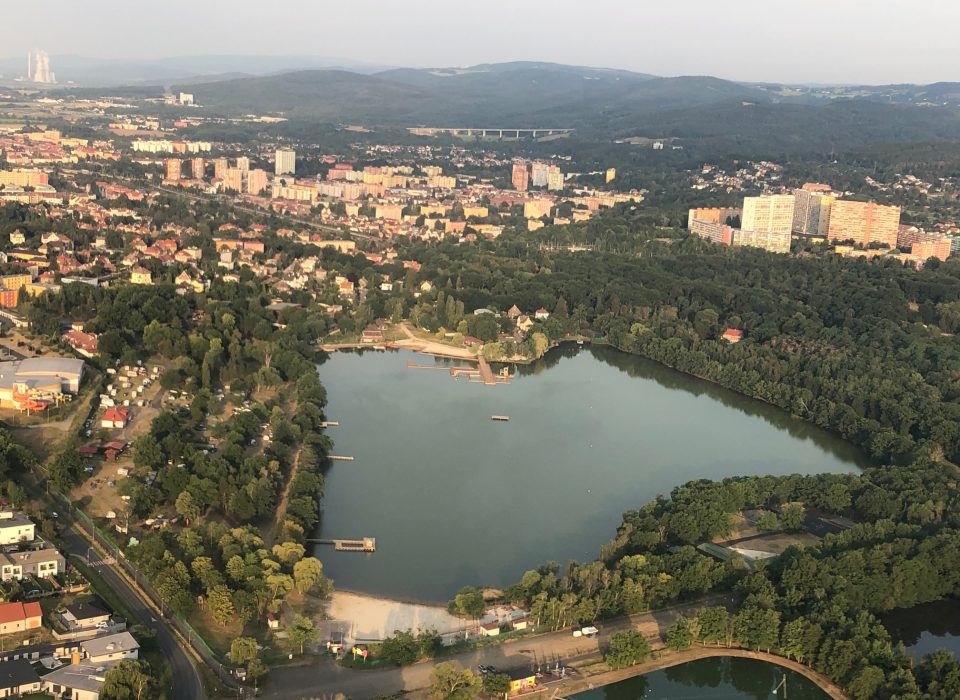 Kamencové jezero z výšky